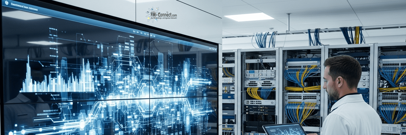 IT- und Kommunikationsschnittstellen im Gebäude zur Sicherstellung vernetzter Systeme und stabiler Betriebsabläufe